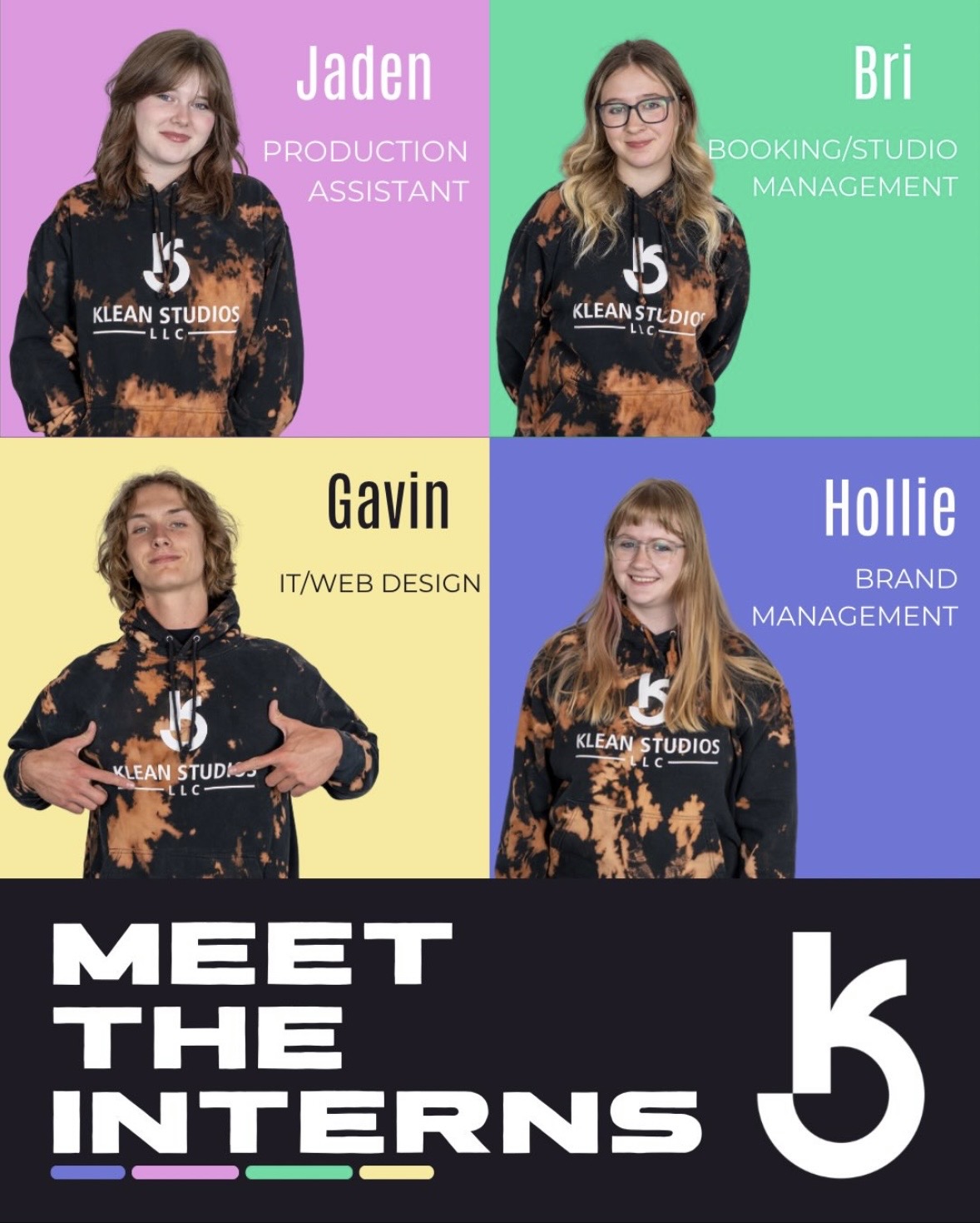 Bri in the Star Builder intern collage